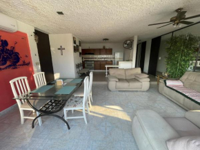 Roca Sola, Costera departamento privado con vista al mar, alberca, terraza y aire acondicionado